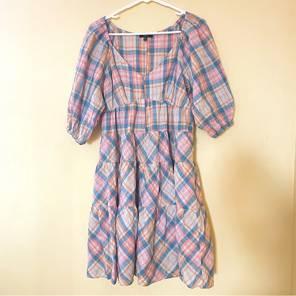 Drew Anthropologie Plaid Dress Sz-M